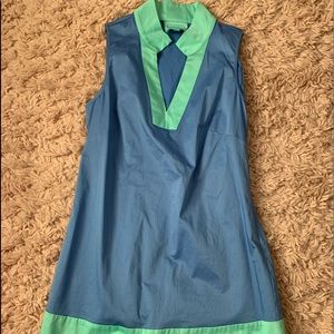 Sail to Sable blue and green dress